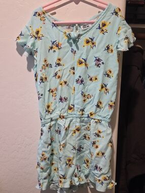 Epic Threads Light Blue Floral Casual Dress